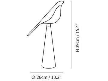 Magpie Art Tischleuchte — Dimension drawings 2