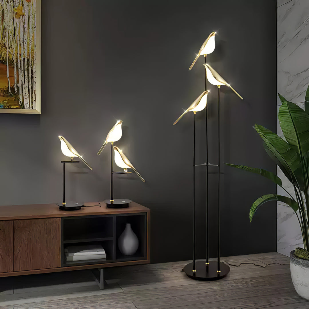 Magpie Perch Floor Lamp - Vakkerlight