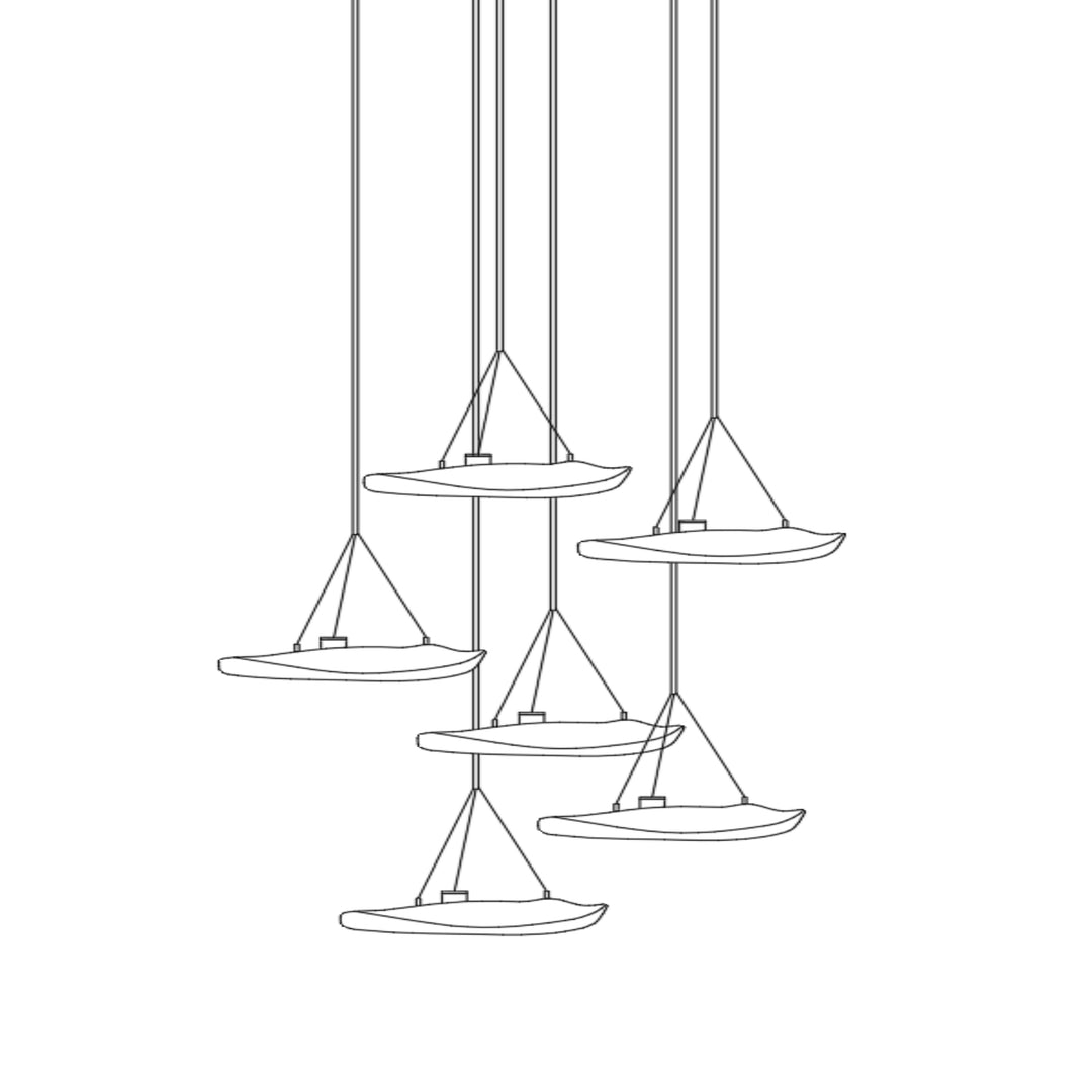 Manta Drift Chandelier - Vakkerlight