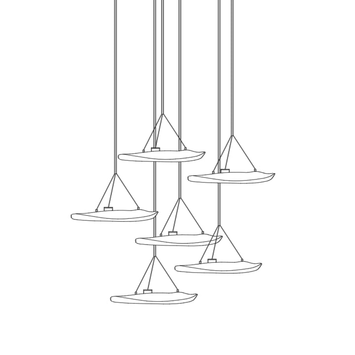 Manta Drift Chandelier - Vakkerlight