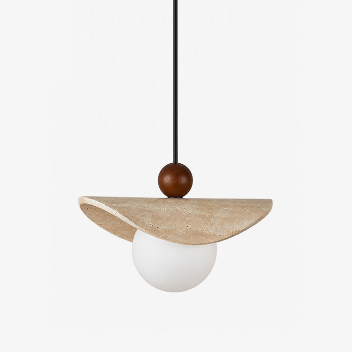 Manta Travertine Bead Pendant Lamp