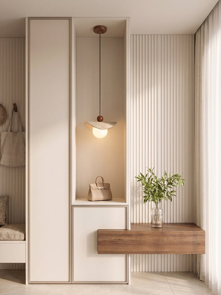 Manta Travertine Bead Pendant Lamp