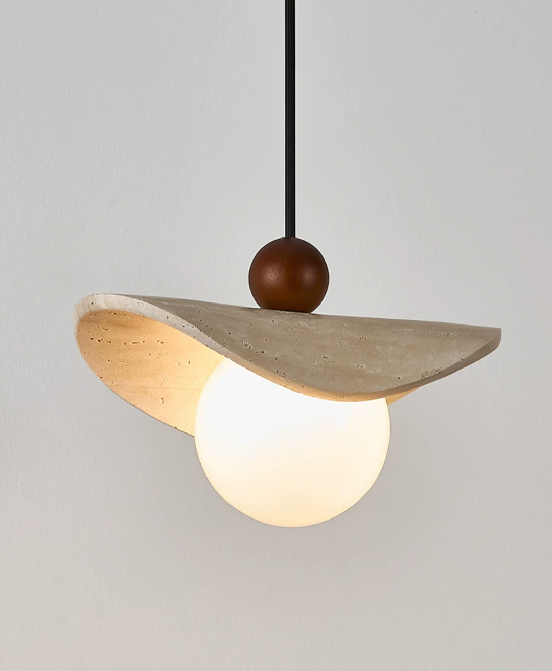Manta Travertine Bead Pendant Lamp