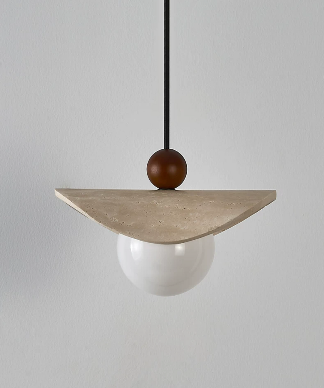 Manta Travertine Bead Pendant Lamp
