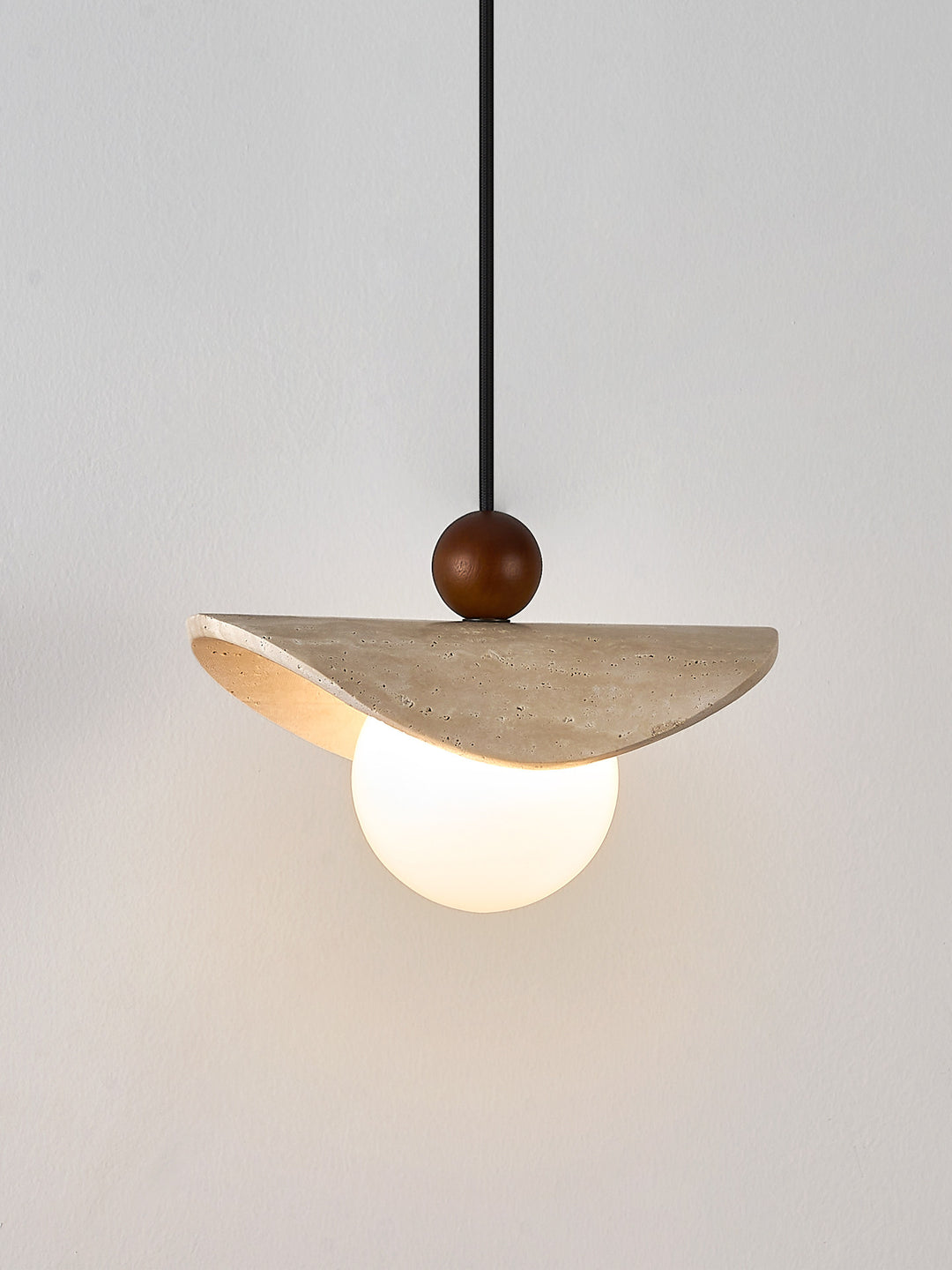 Manta Travertine Bead Pendant Lamp