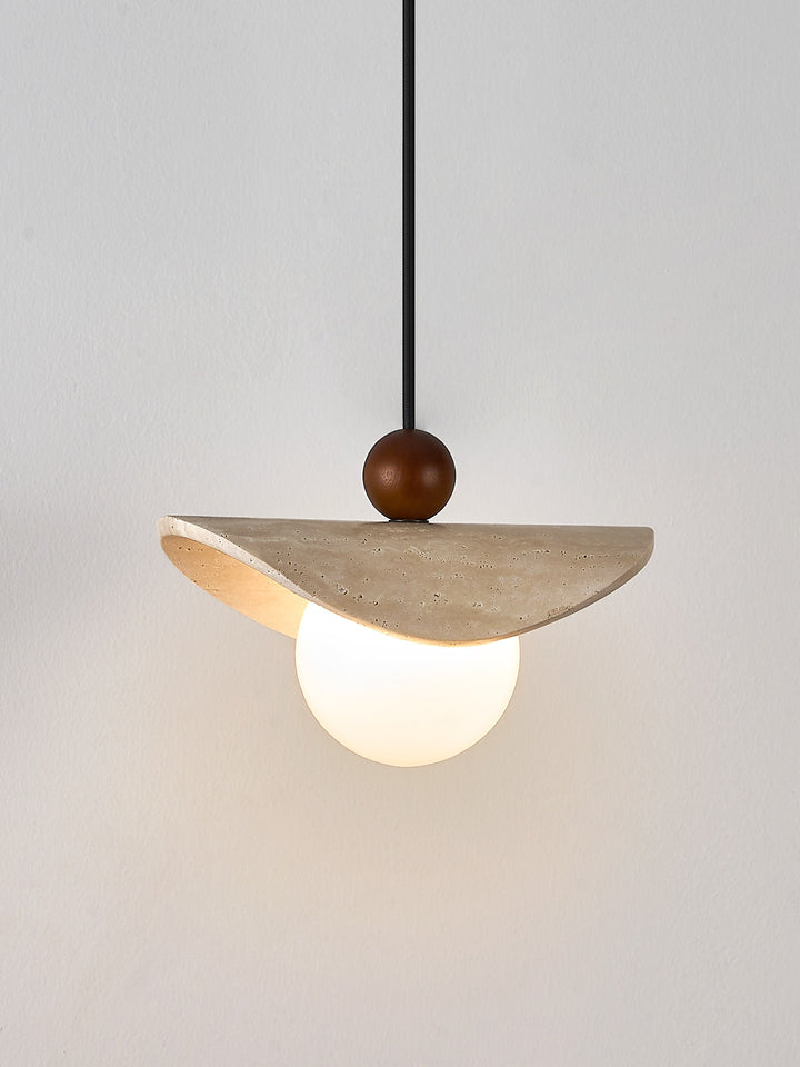 Manta Travertine Bead Pendant Lamp