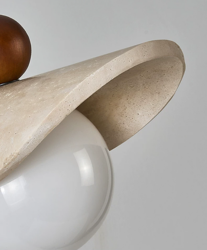 Manta Travertine Bead Pendant Lamp