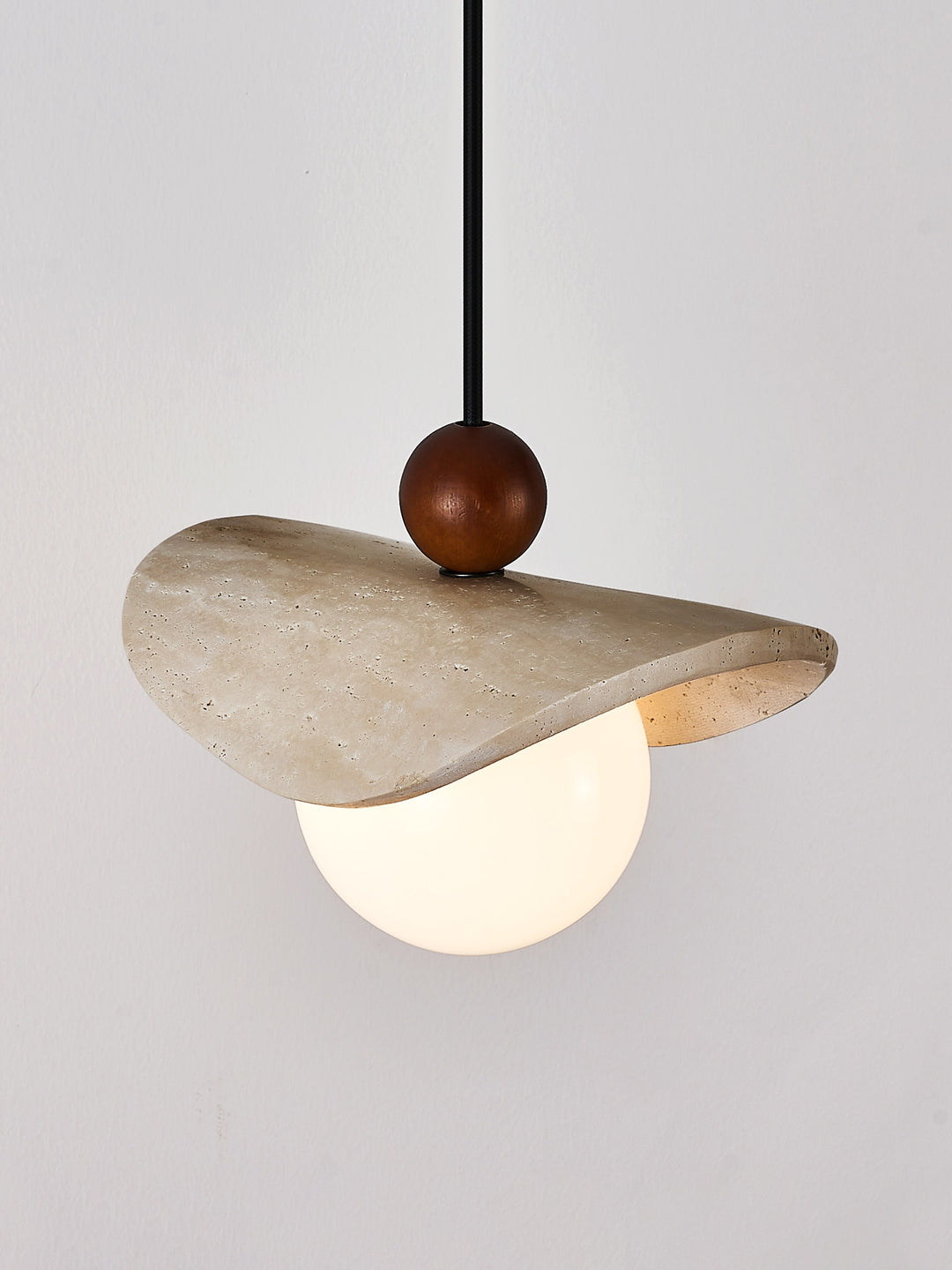 Manta Travertine Bead Pendant Lamp