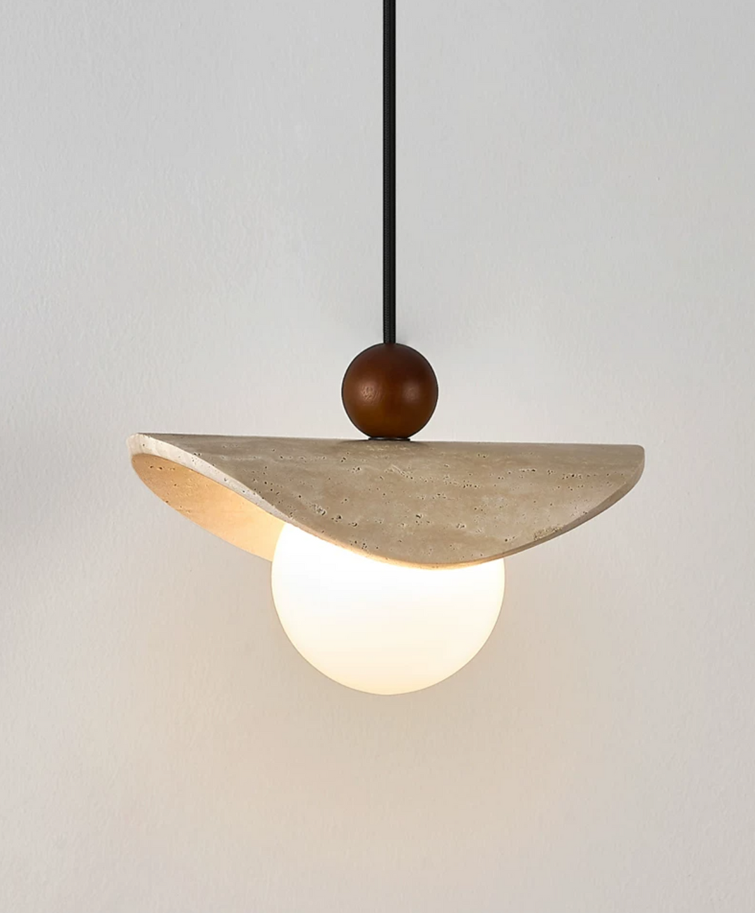 Manta Travertine Bead Pendant Lamp