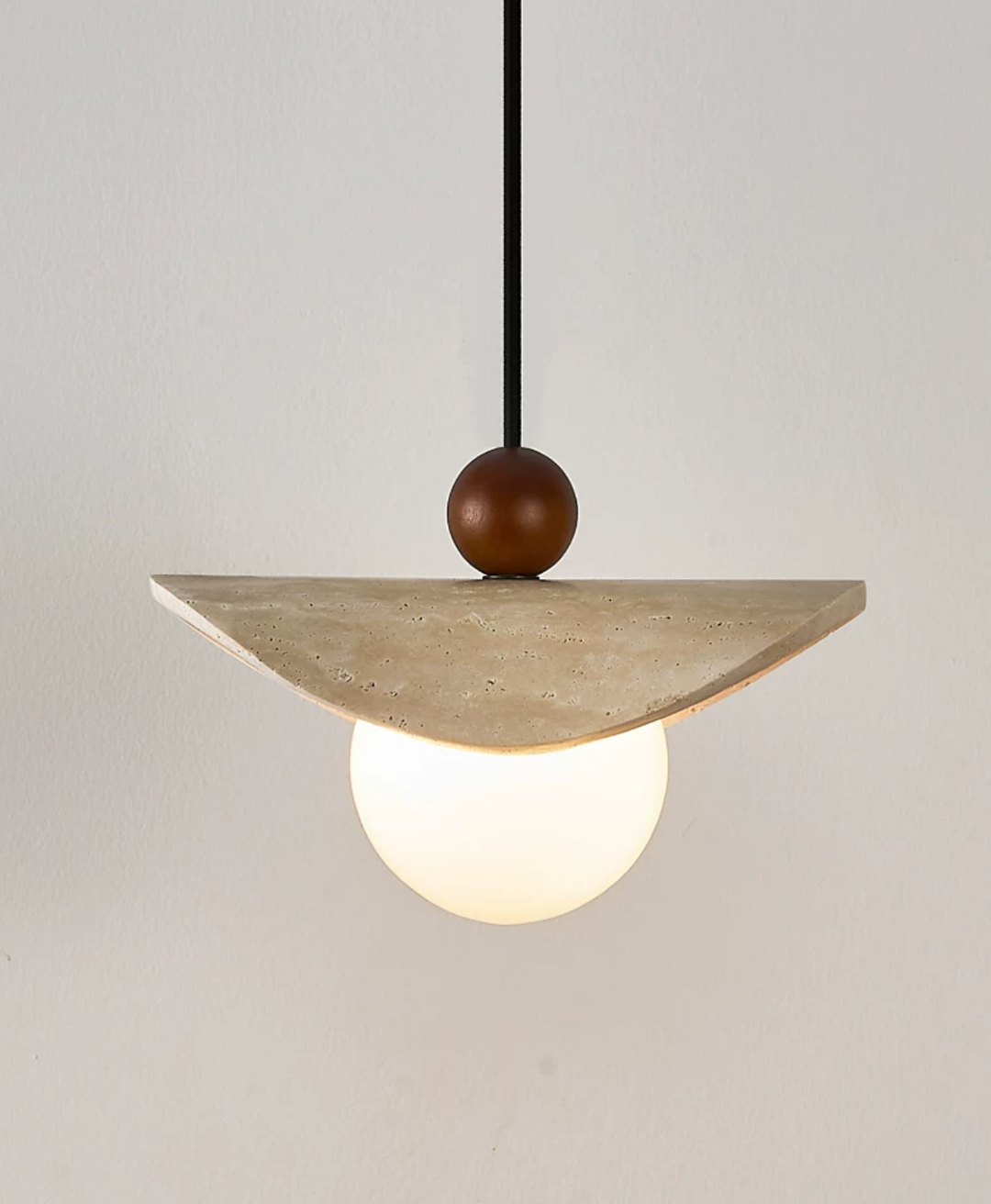 Manta Travertine Bead Pendant Lamp