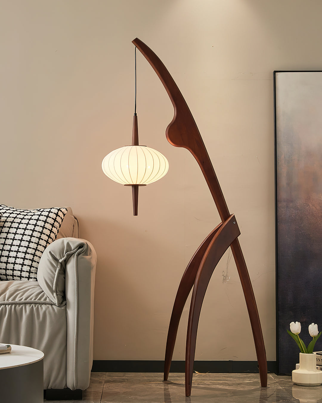 Mantis Wood Floor Lamp - Vakkerlight