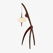 Mantis houten vloerlamp