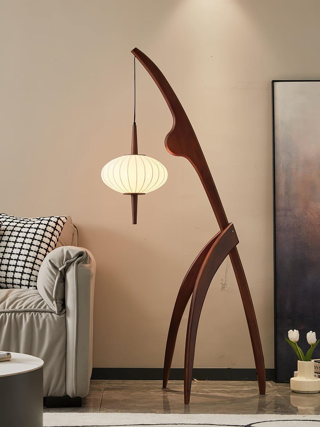 Mantis Wood Floor Lamp - Vakkerlight