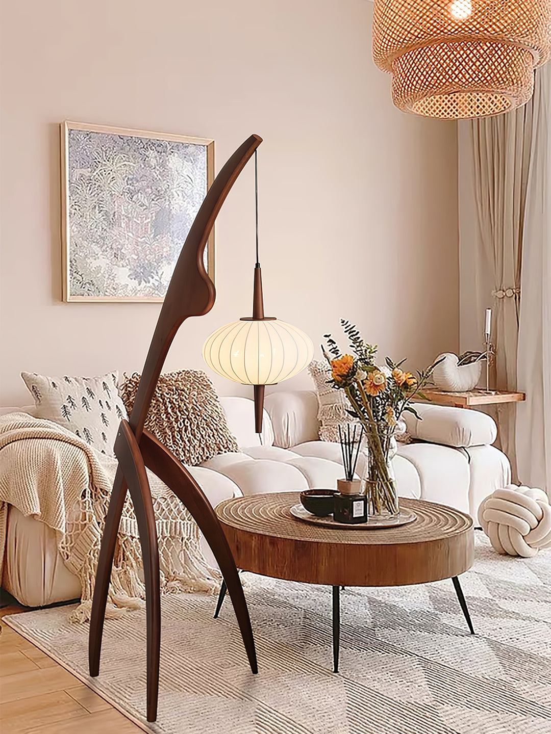 Mantis Wood Floor Lamp - Vakkerlight