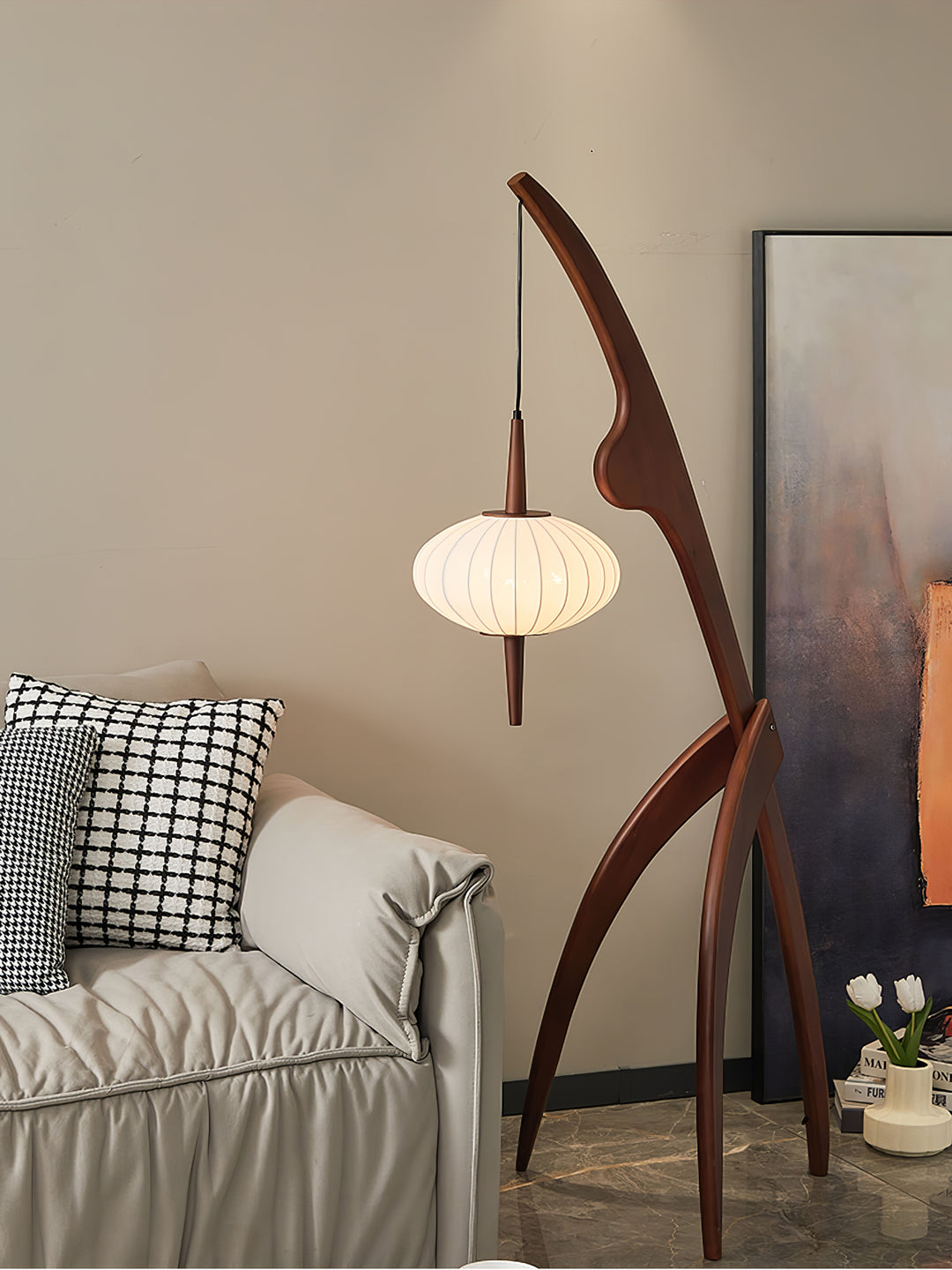 Mantis Wood Floor Lamp - Vakkerlight