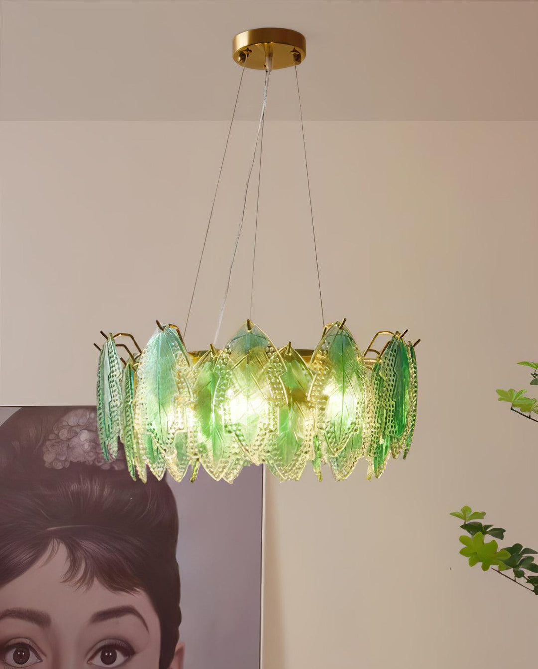 Maple Leaf Glass Chandelier - Vakkerlight