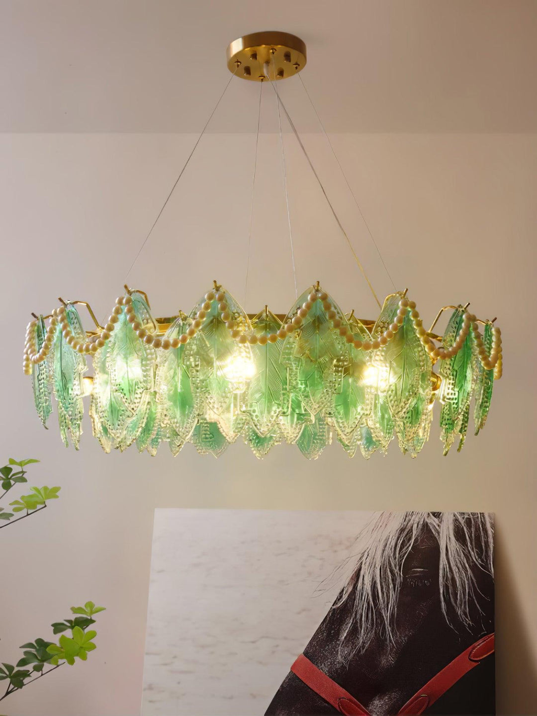 Maple Leaf Glass Chandelier - Vakkerlight