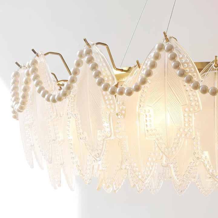 Maple Leaf Glass Chandelier - Vakkerlight