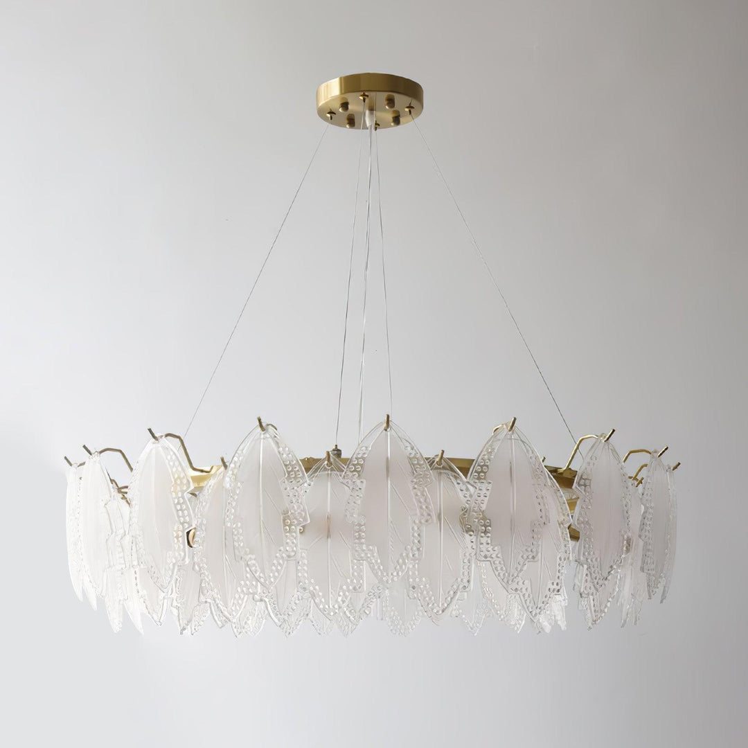 Maple Leaf Glass Chandelier - Vakkerlight