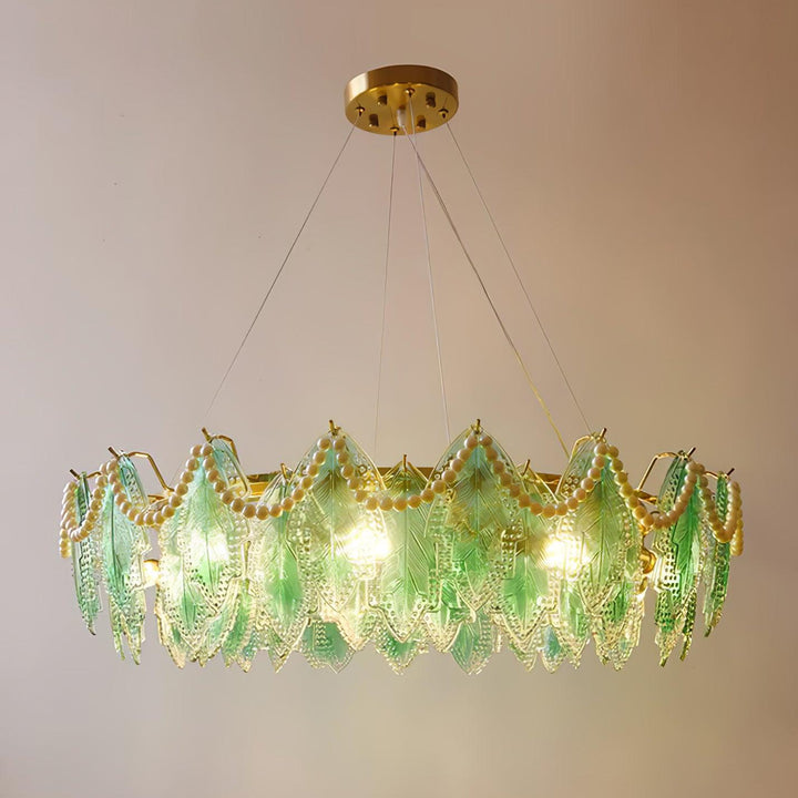 Maple Leaf Glass Chandelier - Vakkerlight