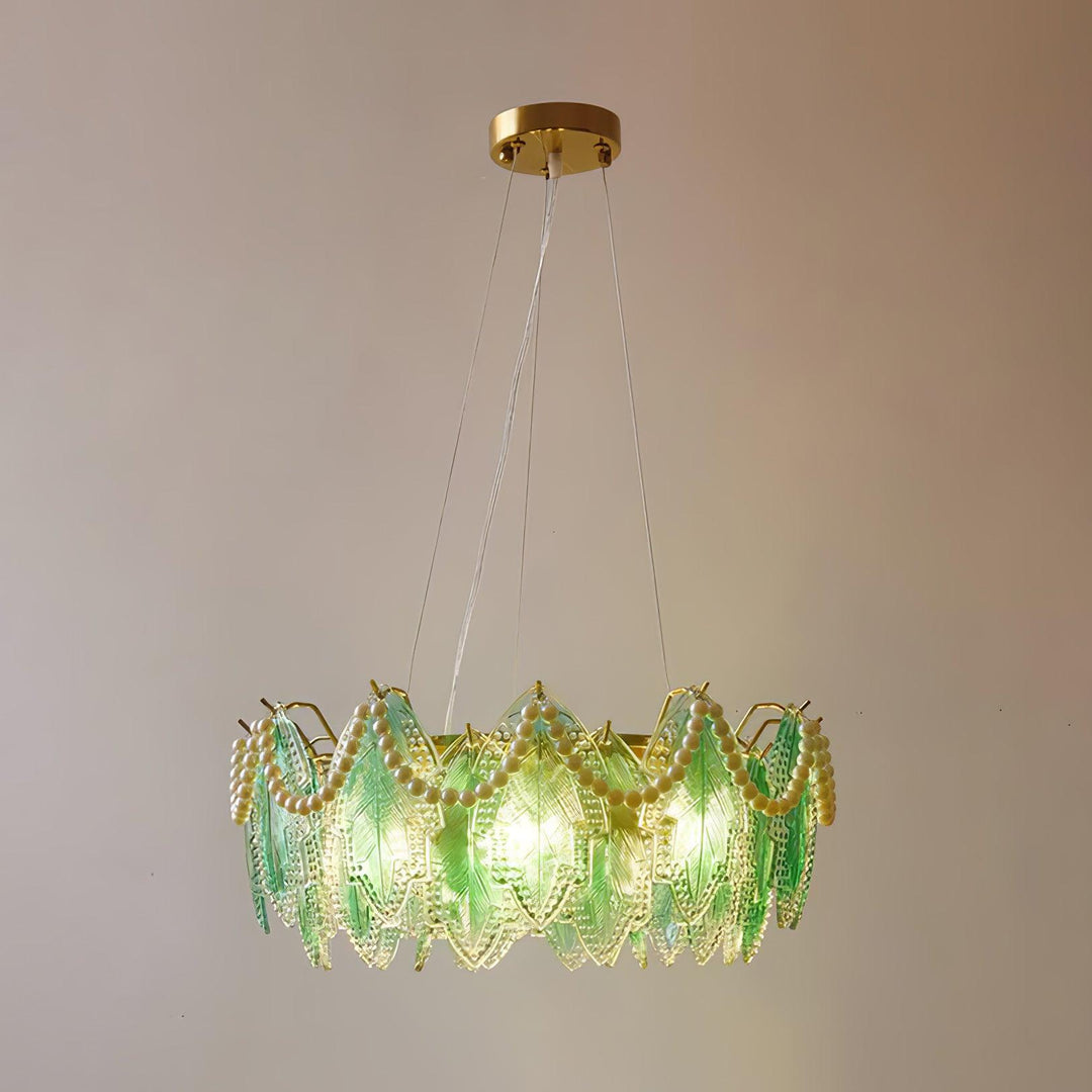 Maple Leaf Glass Chandelier - Vakkerlight