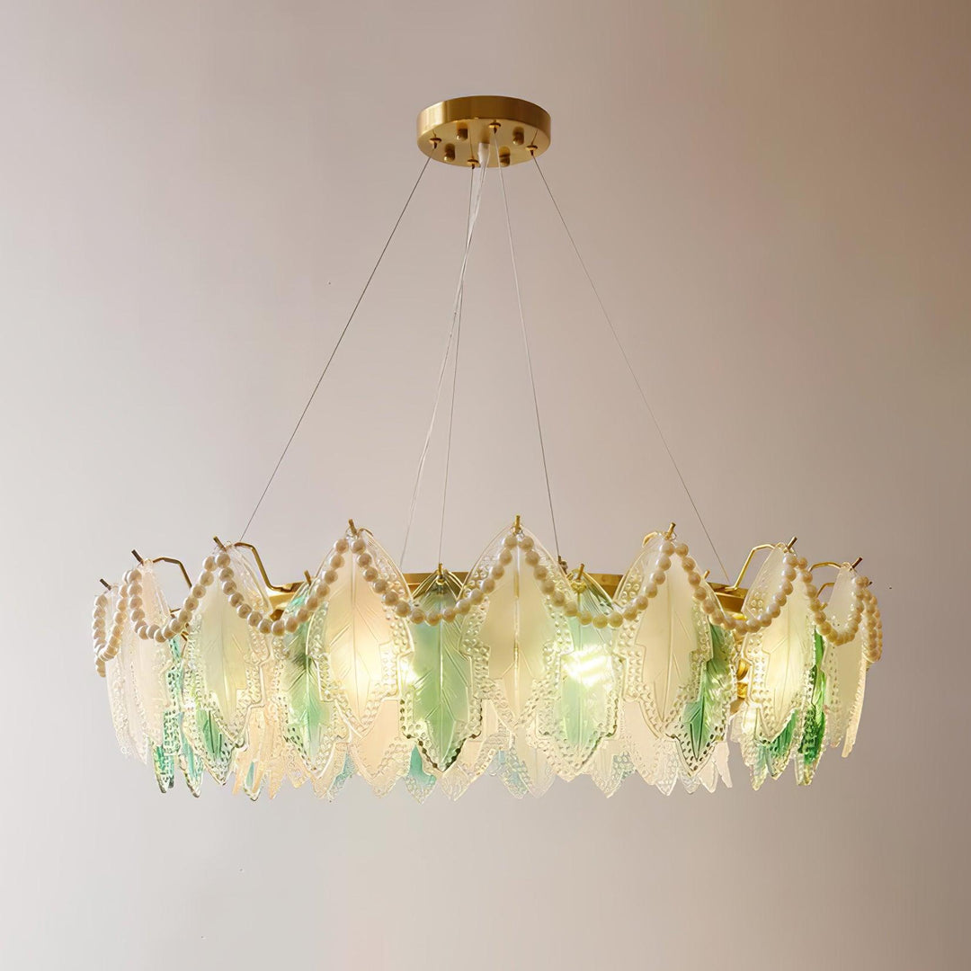 Maple Leaf Glass Chandelier - Vakkerlight