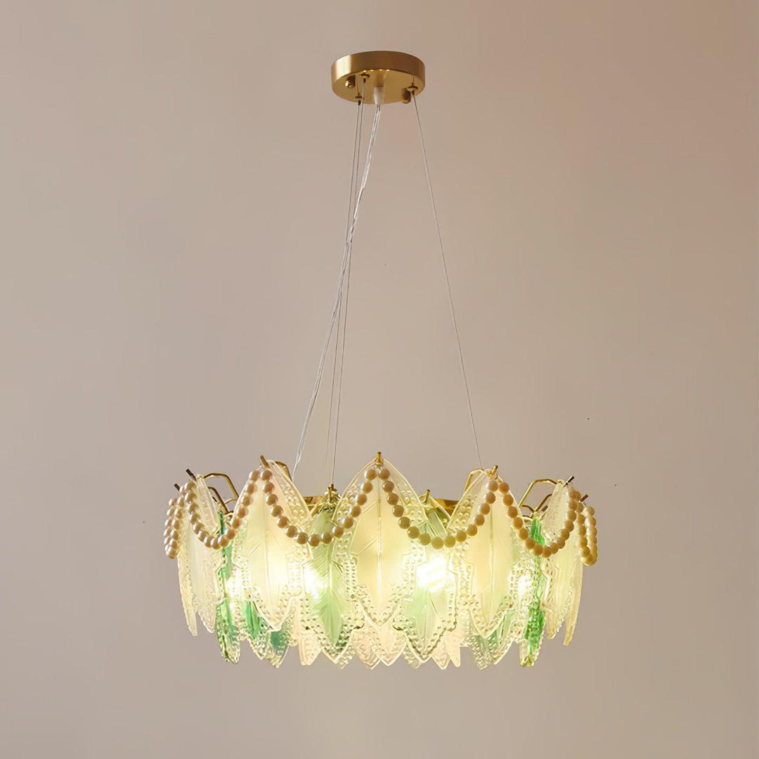 Maple Leaf Glass Chandelier - Vakkerlight