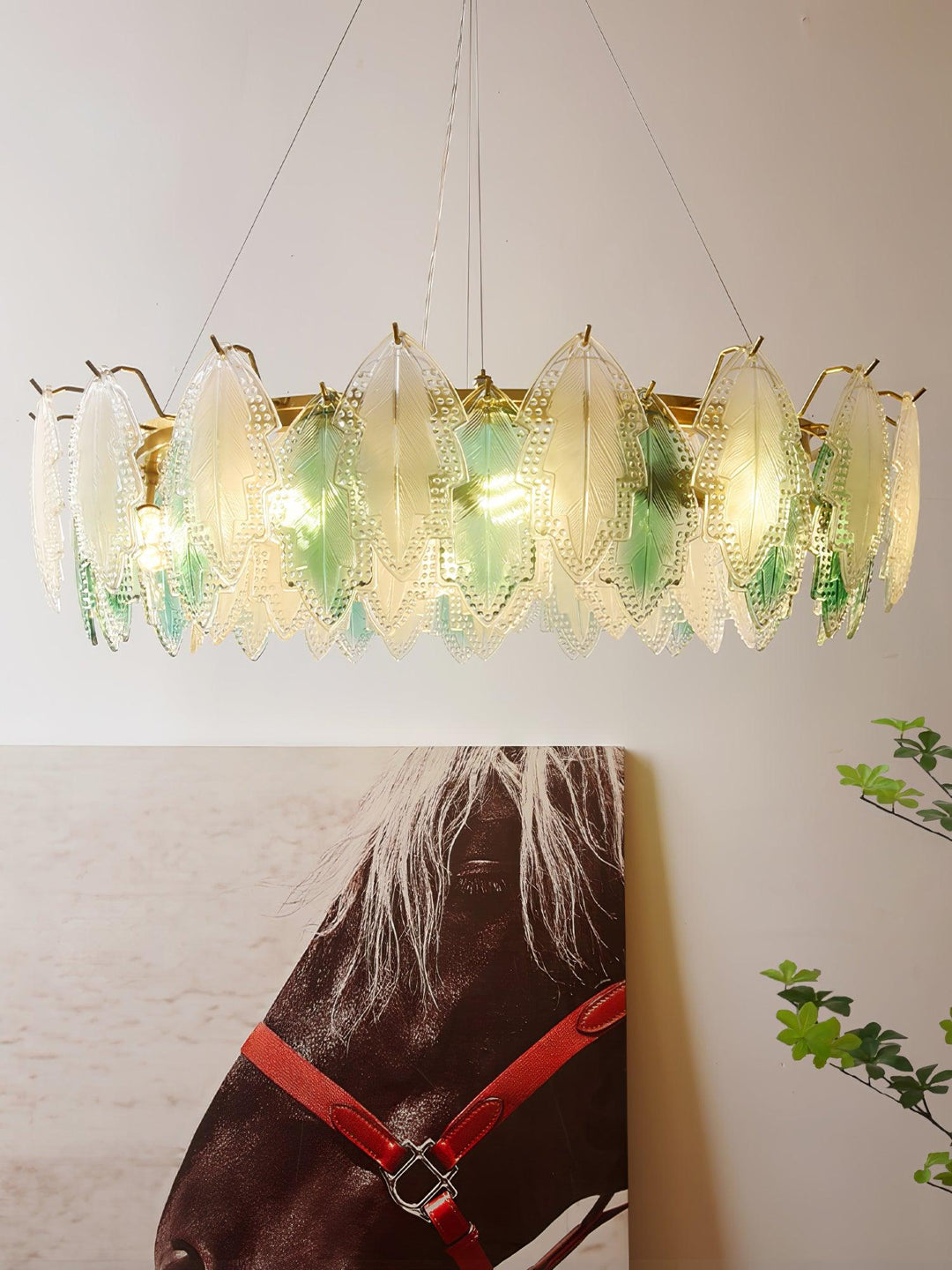 Maple Leaf Glass Chandelier - Vakkerlight