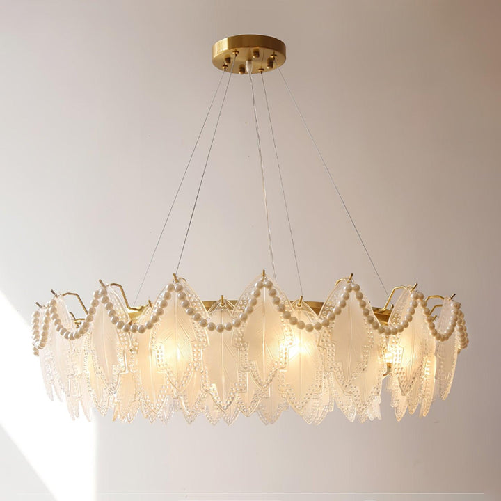 Maple Leaf Glass Chandelier - Vakkerlight