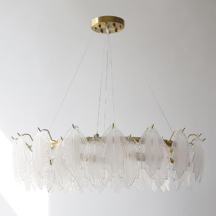 Maple Leaf Glass Chandelier - Vakkerlight