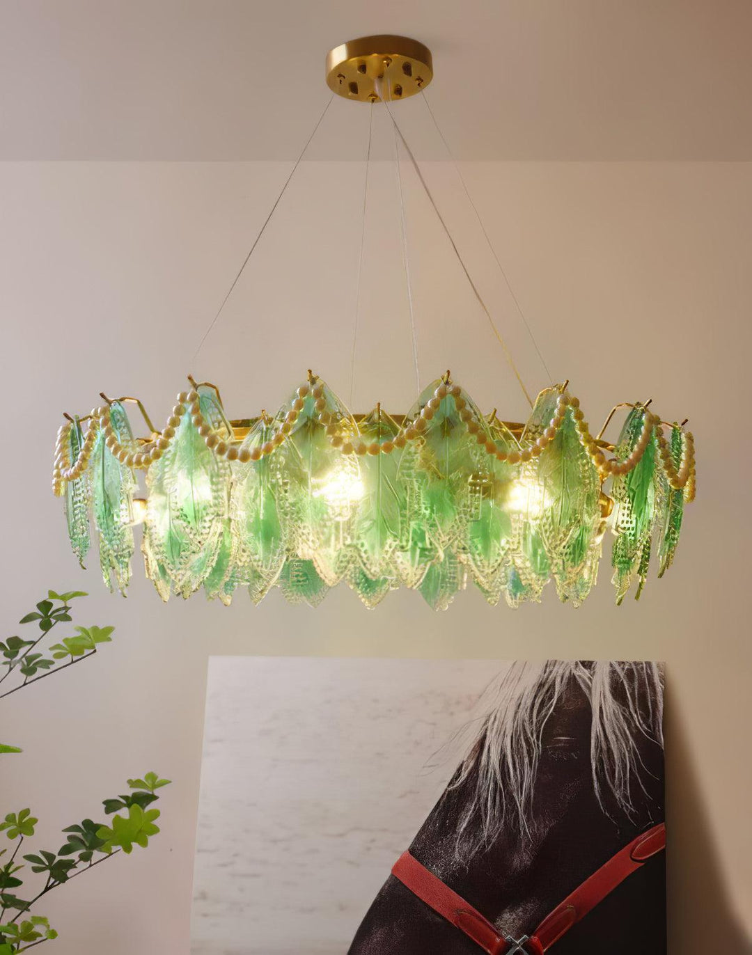 Maple Leaf Glass Chandelier - Vakkerlight