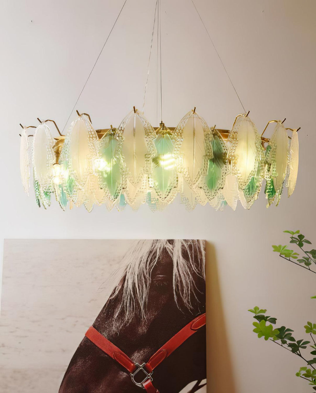 Maple Leaf Glass Chandelier - Vakkerlight