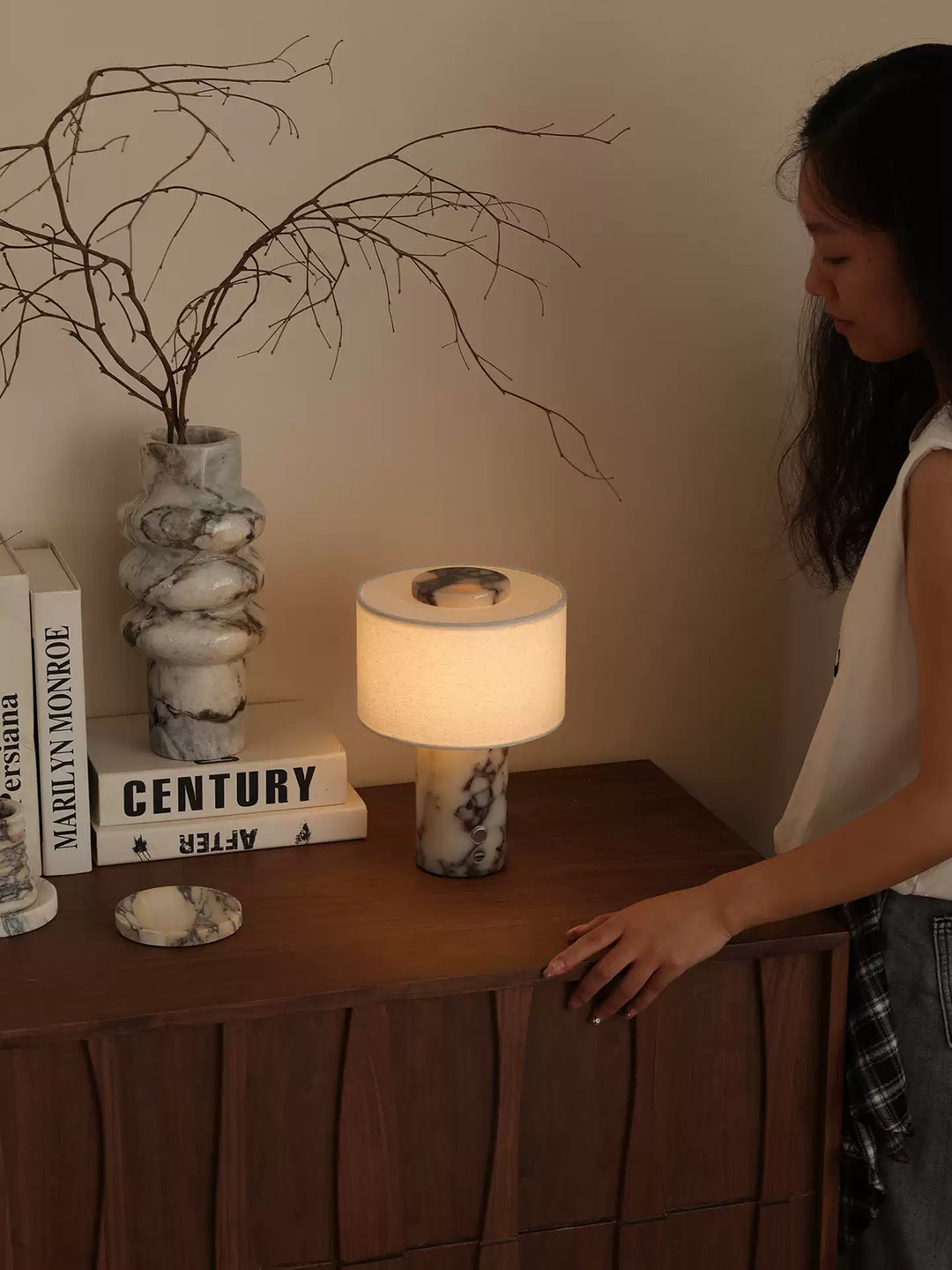 Marbella Stone Table Lamp - Vakkerlight