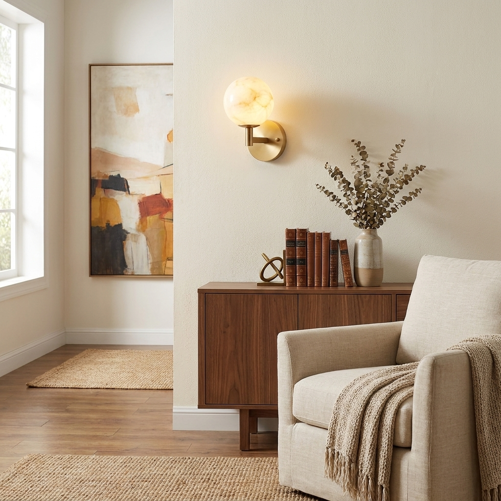 Marbella Alabaster Wall Sconce