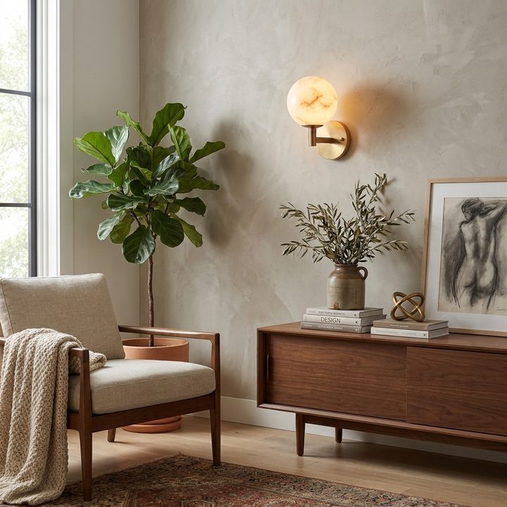 Marbella Alabaster Wall Sconce
