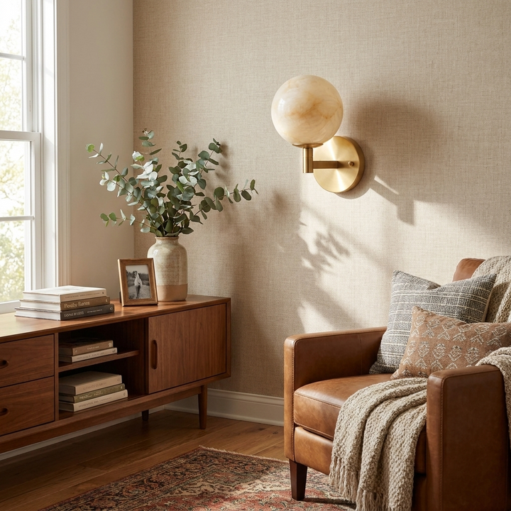 Marbella Alabaster Wall Sconce