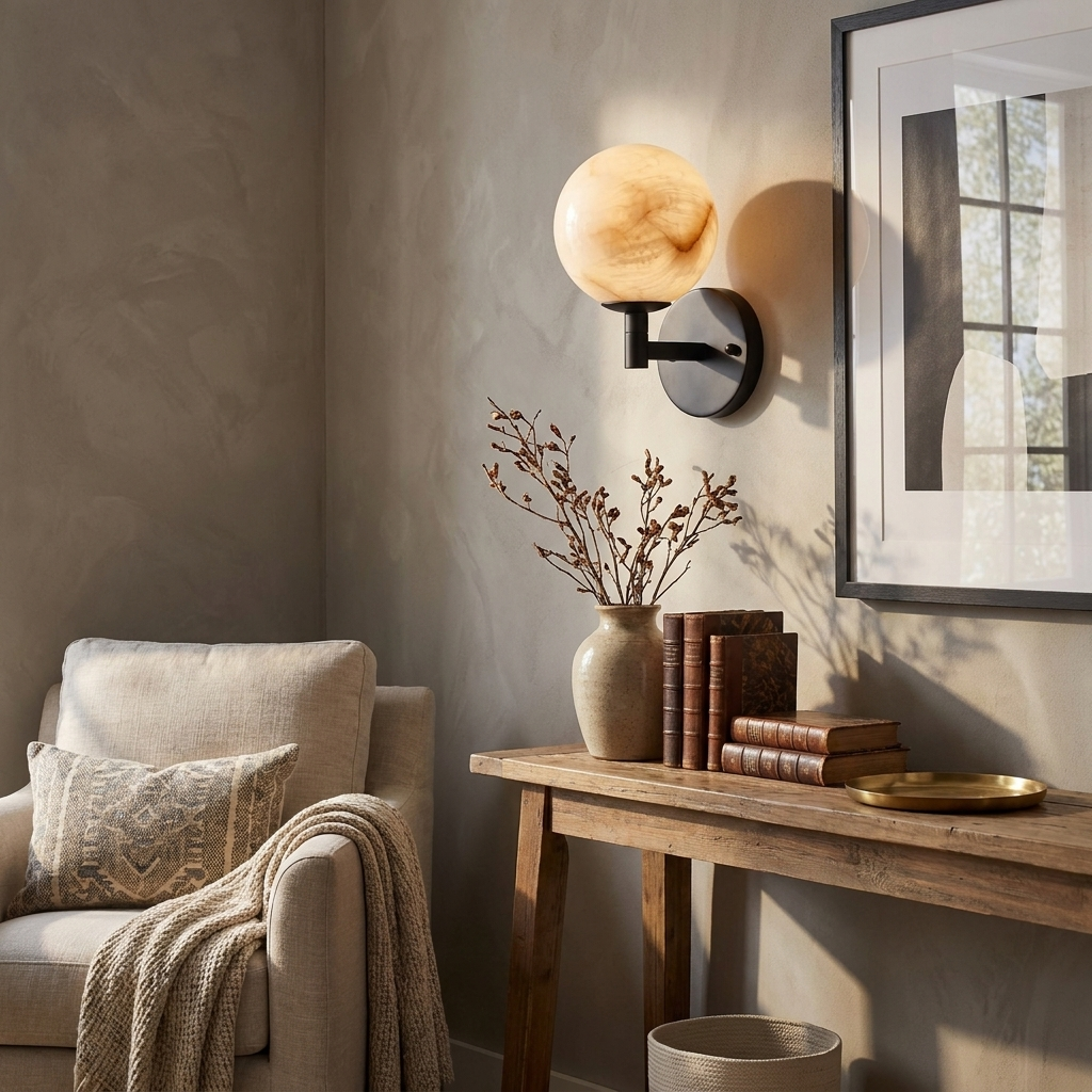 Marbella Alabaster Wall Sconce
