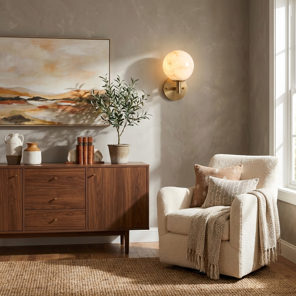 Marbella Alabaster Wall Sconce