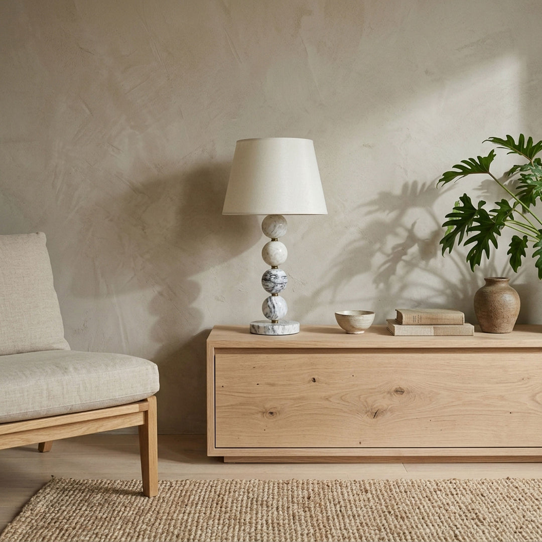 Marble Sphere Table Lamp
