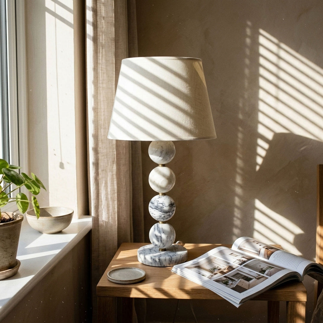 Marble Sphere Table Lamp