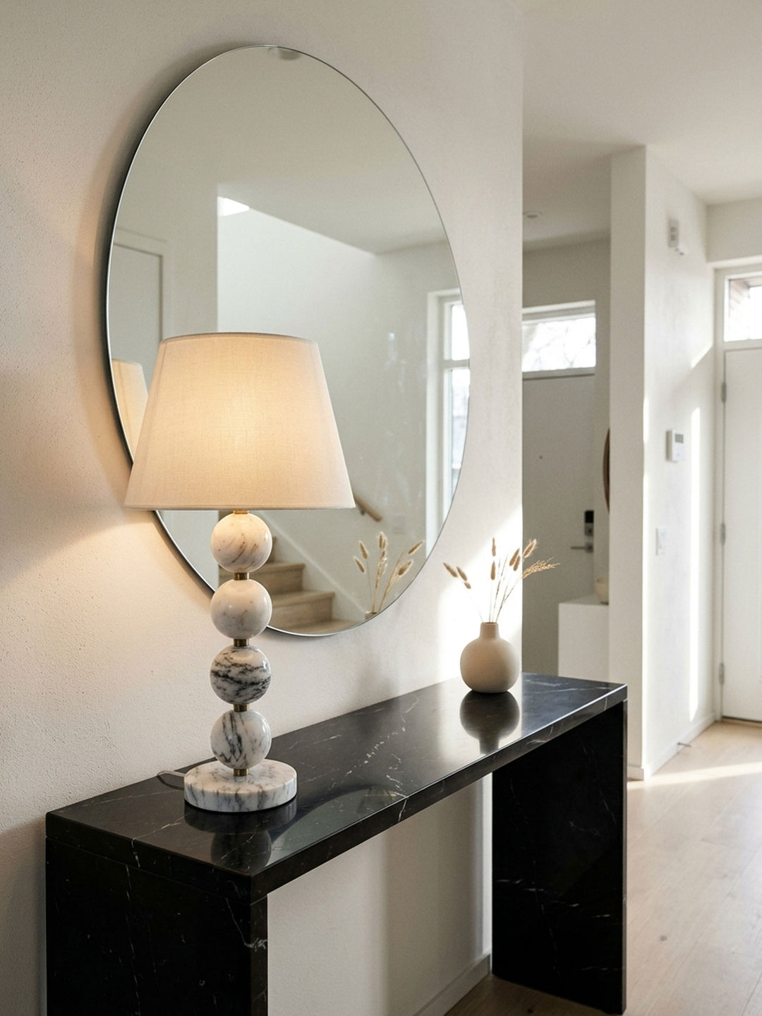 Marble Sphere Table Lamp