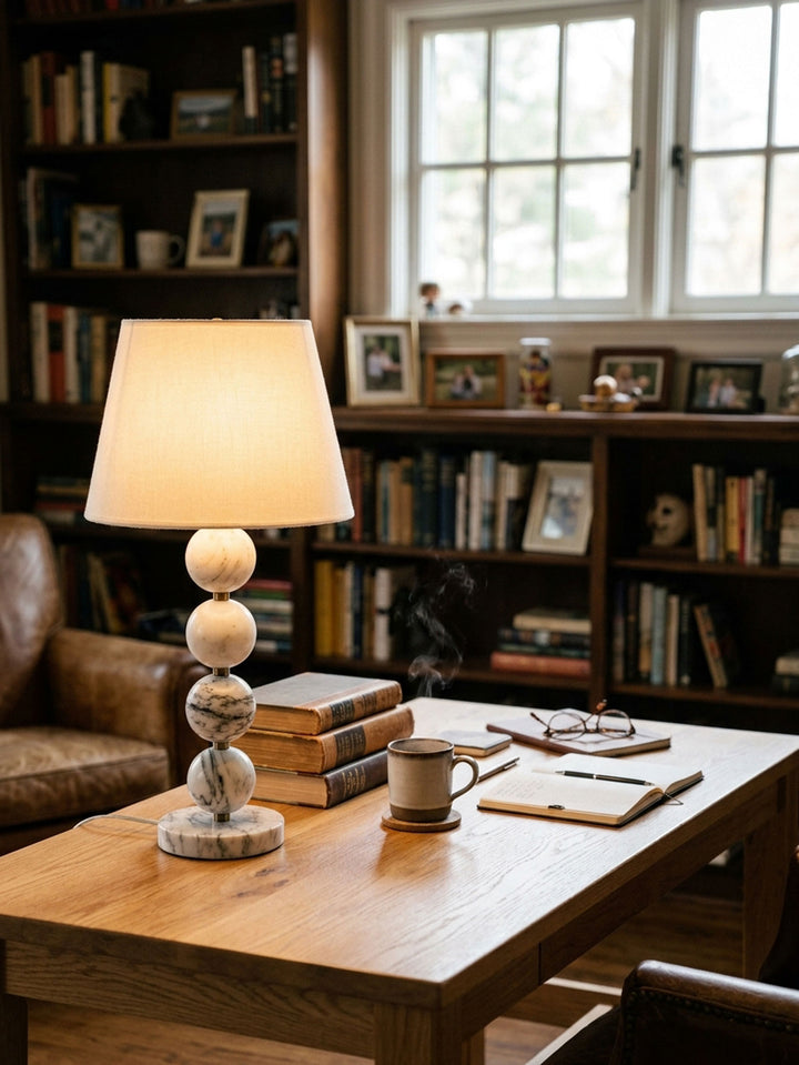Marble Sphere Table Lamp