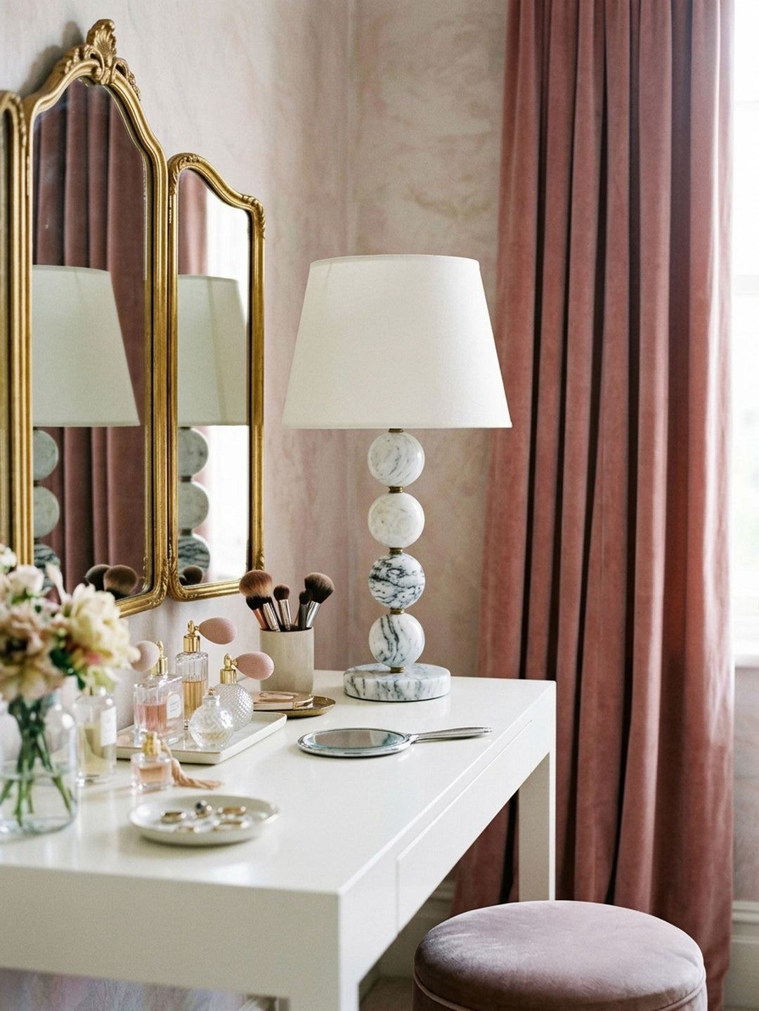 Marble Sphere Table Lamp