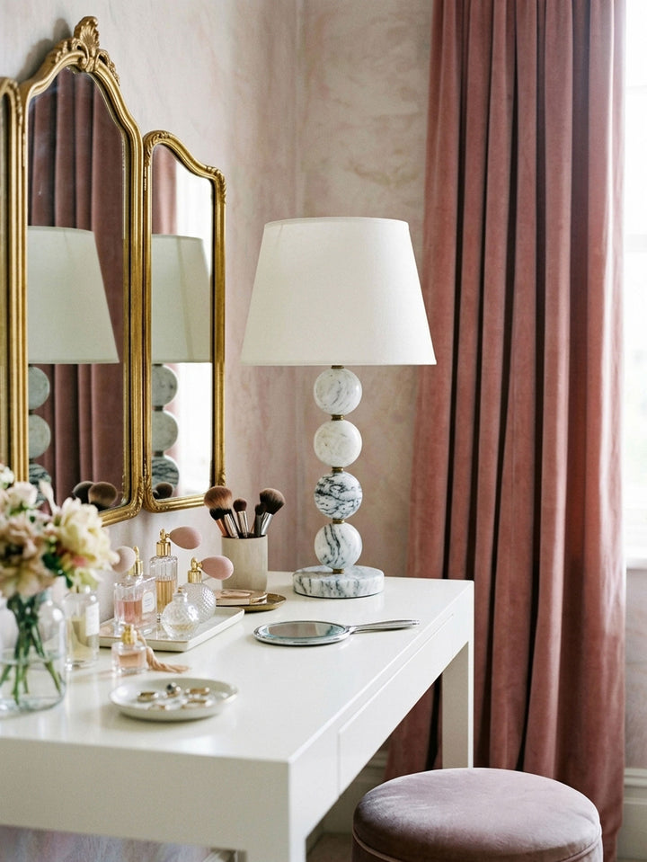 Marble Sphere Table Lamp