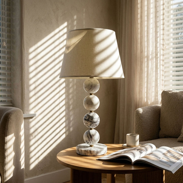 Marble Sphere Table Lamp