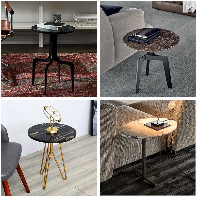 Marble Accent Side Table