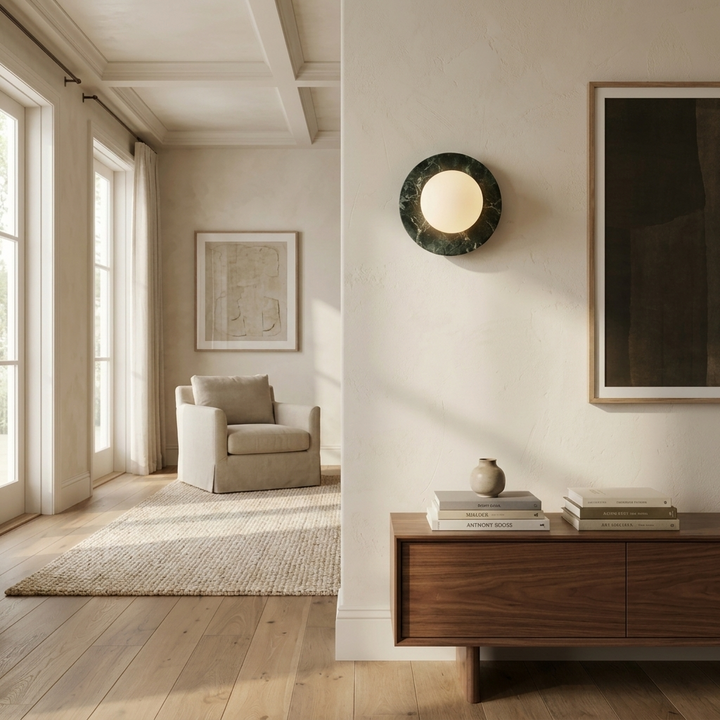Marble Disc Wall Sconce
