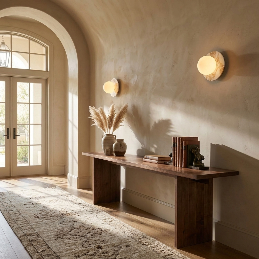 Marble Disc Wall Sconce