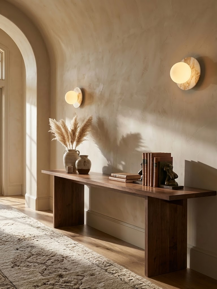 Marble Disc Wall Sconce