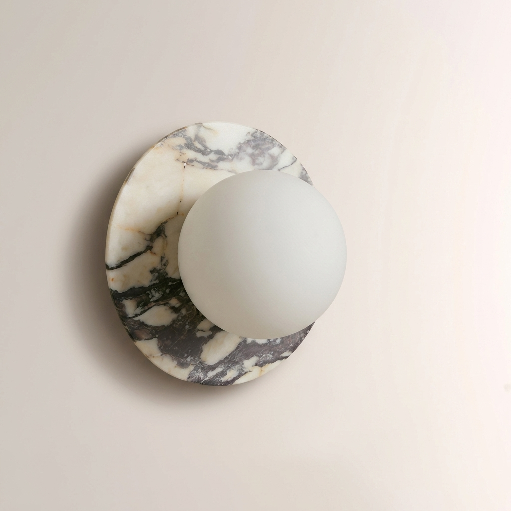 Marble Disc Wall Sconce